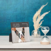 犬モダンの写真 |犬の引用文 フォトプラーク (インサイチュ)