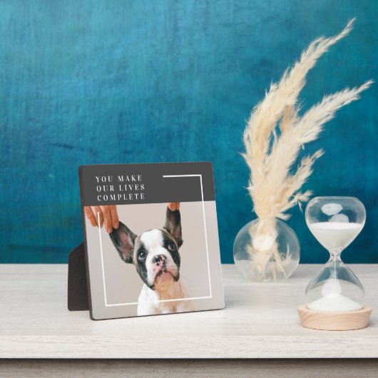 犬モダンの写真 |犬の引用文 フォトプラーク (インサイチュ)