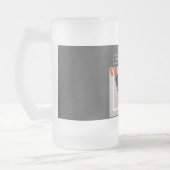 犬モダンの写真 |犬の引用文 フロストグラスビールジョッキ (左)