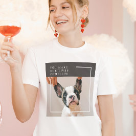 犬モダンの写真 |犬の引用文 Tシャツ