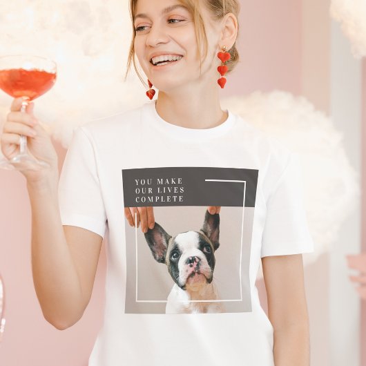 犬モダンの写真 |犬の引用文 Tシャツ