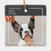 犬モダンの写真 |犬クール・エバー セラミックオーナメント (正面)