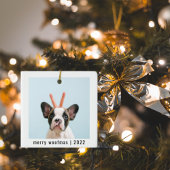 犬モダンの2枚の写真 |メリー Woofmas Ceramic Orna セラミックオーナメント