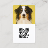 犬モダンインフルエカスタムンサー写真、ペット 名刺 (裏面)