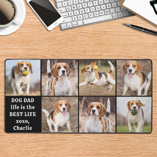 犬モダンパパライフカスタム7 Photo Collage デスクマット