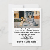 犬モダンパーソナライズされた母の母の日の写真 (正面)