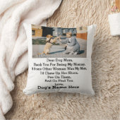 犬モダンパーソナライズされた母の母の日の写真 クッション (ブランケット)