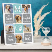 犬モダンメモリアルペットロスカスタム写真カラフル フォトプラーク (側面)