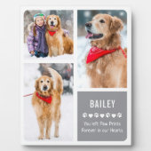犬モダンメモリアルPETフォトコラージュ フォトプラーク (正面)