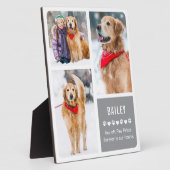 犬モダンメモリアルPETフォトコラージュ フォトプラーク (側面)