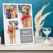 犬モダンメモリアルPETフォトコラージュ フォトプラーク (側面)