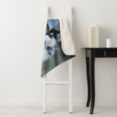 犬モダン好きパーソナライズされたのペット写真 シェルパブランケット (インサイチュ)