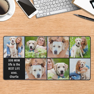 犬モダン母ライフカスタム7 Photo Collage デスクマット