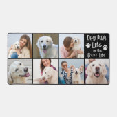 犬モダン母ライフ7フォトコラージュカスタムカラー デスクマット (正面)