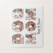 犬モダン母6フォトコラージュカスタム文字 ジグソーパズル (縦)