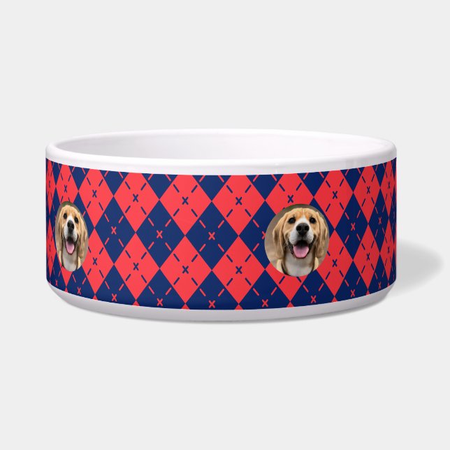 犬モダン食カスタマイズモノグラムのべ ボウル (右)
