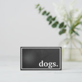 犬モダン。ロイヤリティパンチカード 名刺 (スタンド正面)