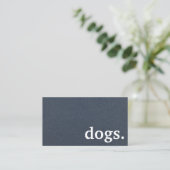 犬モダン。ロイヤリティパンチカード 名刺 (スタンド正面)