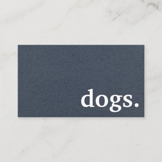 犬モダン。ロイヤリティパンチカード 名刺 (正面)