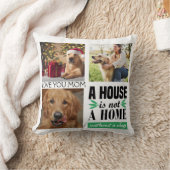 犬モダンcuカスタムの3枚の写真コラージュ クッション (ブランケット)