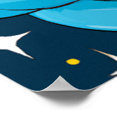 犬ユニコーン宇宙ポスター - 幻想的な銀河の動物 ポスター (角)