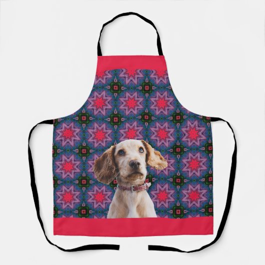 犬ユニークの母と子犬を愛する人たちへのかわいい贈り物 エプロン (正面)