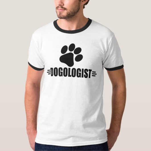 犬ユーモアのある好き Tシャツ (正面)