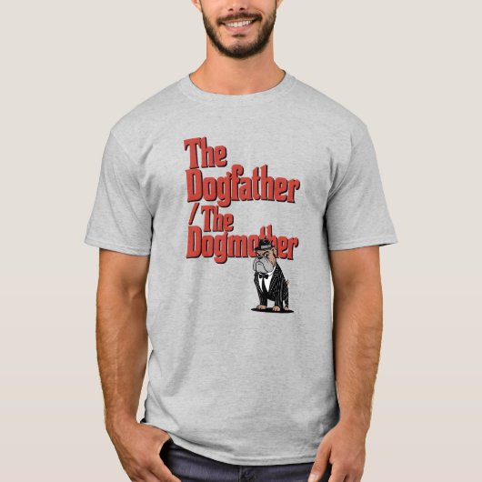 犬ユーモアのある親プン引用文デザイン Tシャツ (正面)