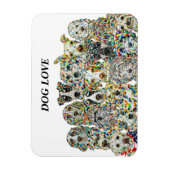 犬ラブフレキシブルフォトマグネット マグネット (縦)