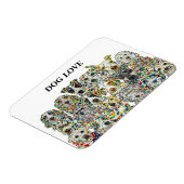 犬ラブフレキシブルフォトマグネット マグネット (左側)