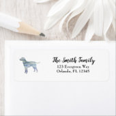 犬ラブラドール絵画カップ ラベル (インサイチュ)