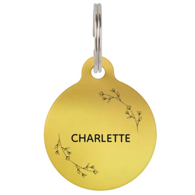 犬ラベルドッグカラーラベルパーソナライズされたキャットラベルカスタム ペット　ネームタグ (正面)