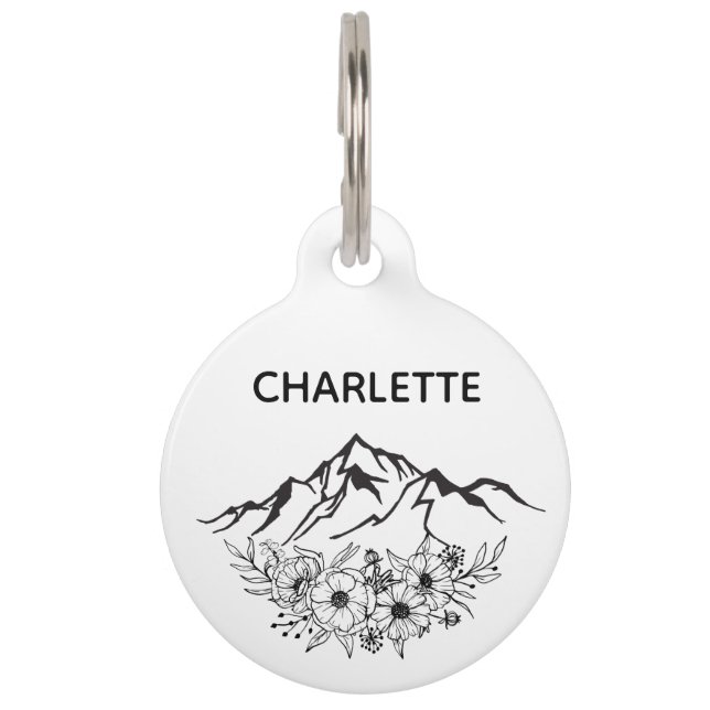 犬ラベルドッグカラーラベルパーソナライズされたキャットラベルカスタム ペット　ネームタグ (正面)