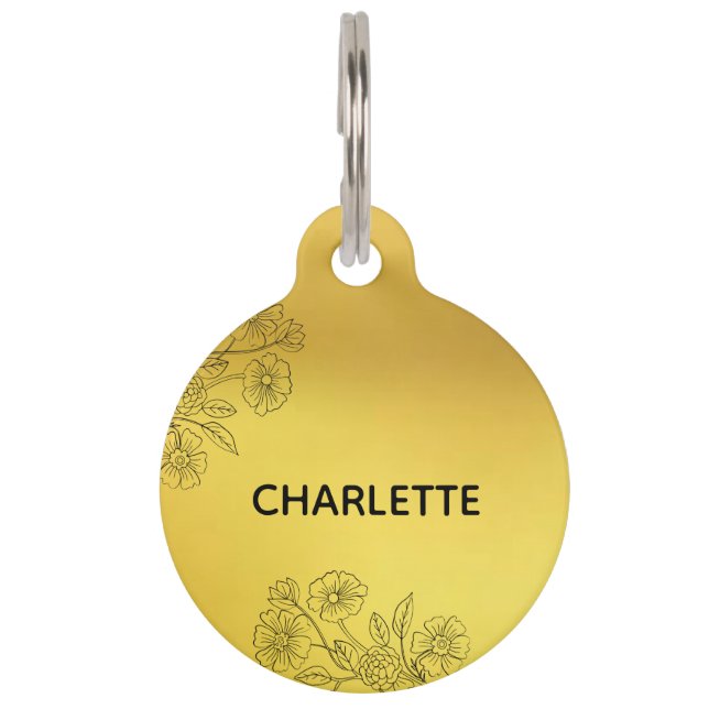 犬ラベルドッグカラーラベルパーソナライズされたキャットラベルカスタム ペット　ネームタグ (正面)