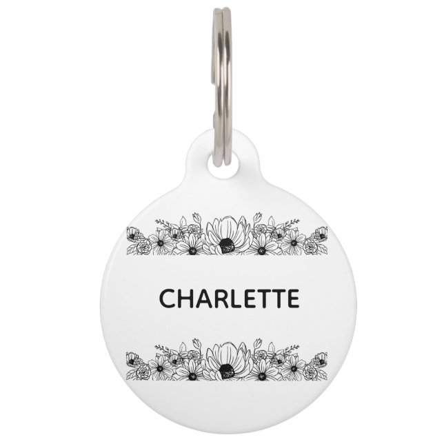 犬ラベルドッグカラーラベルパーソナライズされたキャットラベルカスタム ペット　ネームタグ (正面)