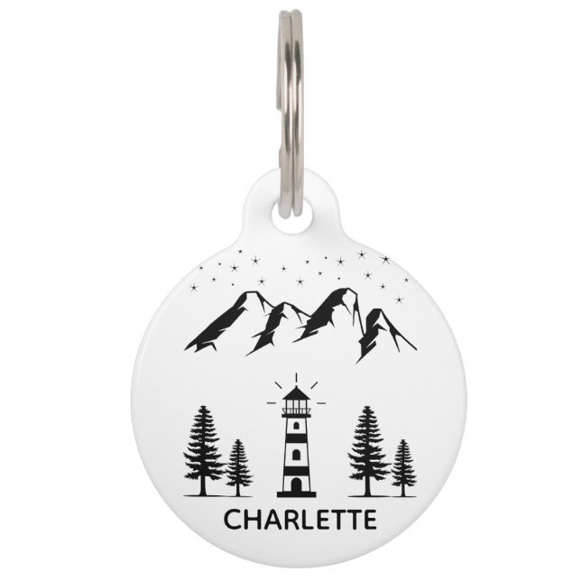 犬ラベルドッグカラーラベルパーソナライズされたキャットラベルカスタム ペット　ネームタグ (正面)