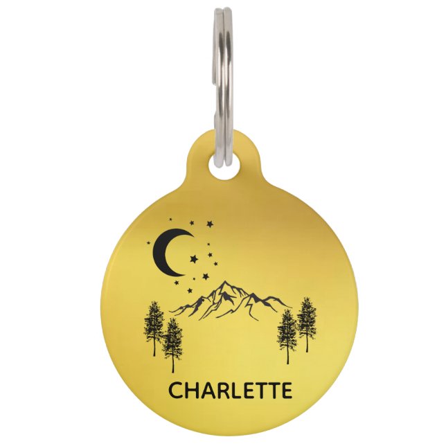 犬ラベルドッグカラーラベルパーソナライズされたキャットラベルカスタム ペット　ネームタグ (正面)