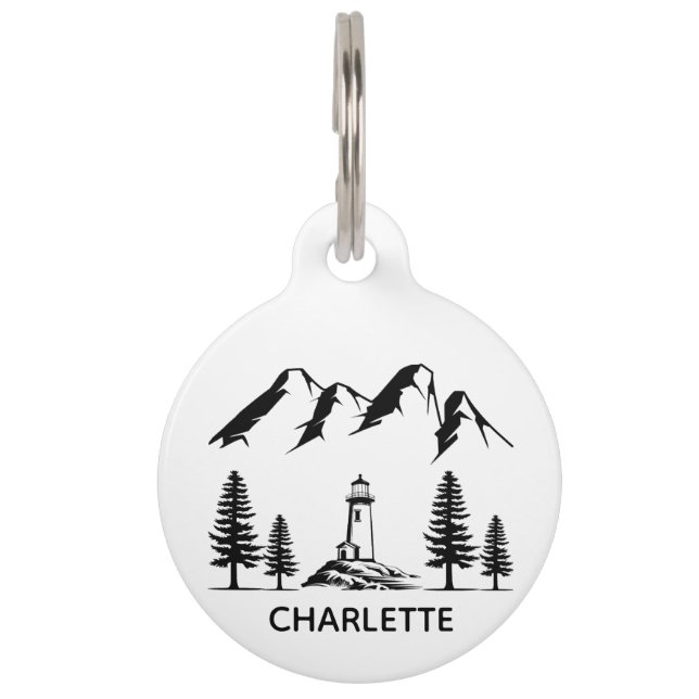 犬ラベルドッグカラーラベルパーソナライズされたキャットラベルカスタム ペット　ネームタグ (正面)