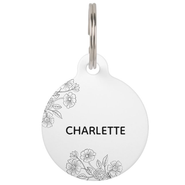 犬ラベルドッグカラーラベルパーソナライズされたキャットラベルカスタム ペット　ネームタグ (正面)