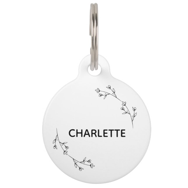 犬ラベルドッグカラーラベルパーソナライズされたキャットラベルカスタム ペット　ネームタグ (正面)