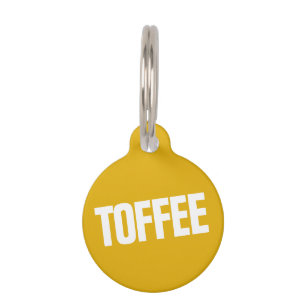 犬ラベルモダンはっきりした ペット　ネームタグ