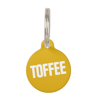 犬ラベルモダンはっきりした ペット　ネームタグ