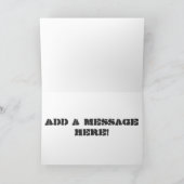 犬ラベル迷彩柄スタイル カード (内部)