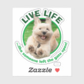 犬ランニングの庭 シール (シート)