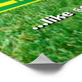 犬ランニングの庭 ポスター (角)