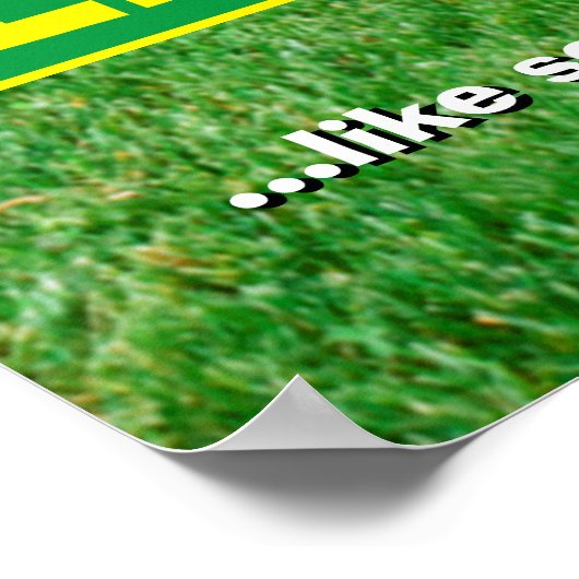 犬ランニングの庭 ポスター (角)