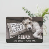 犬リラックスのハッピーバースデーカードのように カード (スタンド正面)