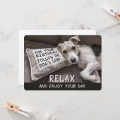 犬リラックスのハッピーバースデーカードのように カード (正面/裏面インサイチュ)