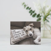 犬リラックスの父の日のように ポストカード (スタンド正面)