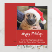 犬レスキュー団体 ホリデービジネス シーズンカード (正面/裏面)